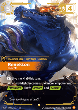 Renekton, Brute (V.2) VEN-092a Showcase Excellent Englisch Foil