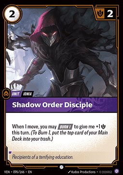 Shadow Order Disciple VEN-095 Common NM Englisch Foil