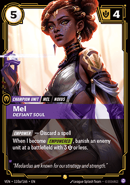 Mel, Defiant Soul (V.2) VEN-110a Showcase NM Englisch Foil