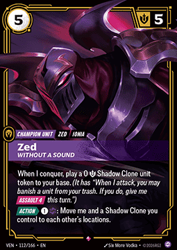 Zed, Without a Sound (V.1) VEN-112 Rare Near Mint Englisch Foil