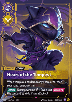 Kennen, Heart of the Tempest (V.1) VEN-155 Rare NM Englisch Foil