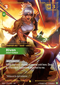Riven, Shattered (V.2) VEN-171 Showcase Excellent Englisch Foil