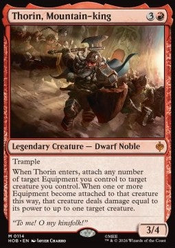 Thorin, Mountain-king HOB-114 Mythic Near Mint Englisch Foil