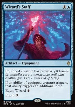 Wizard's Staff HOB-59 Rare NM Englisch