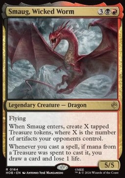 Smaug, Wicked Worm HOB-164 Rare Near Mint Englisch Foil