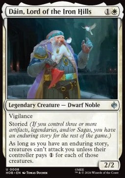 Dáin, Lord of the Iron Hills HOB-8 Uncommon Excellent Englisch Foil