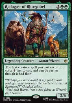 Radagast of Rhosgobel HOB-136 Rare Excellent Englisch Foil