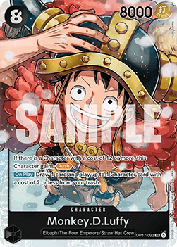 Monkey.D.Luffy (OP17-093) (V.1) OP17 Super Rare Near Mint Englisch