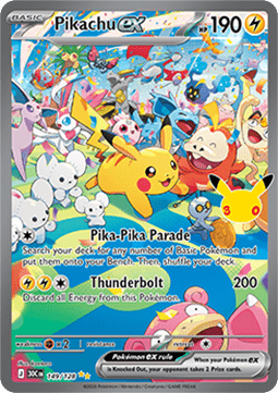 Pikachu ex 30C-149 Special Illustration Rare Near Mint Deutsch