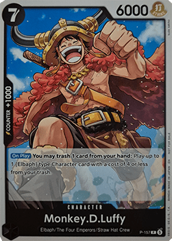 Monkey.D.Luffy (P-157) (V.1) P Promo Near Mint Englisch