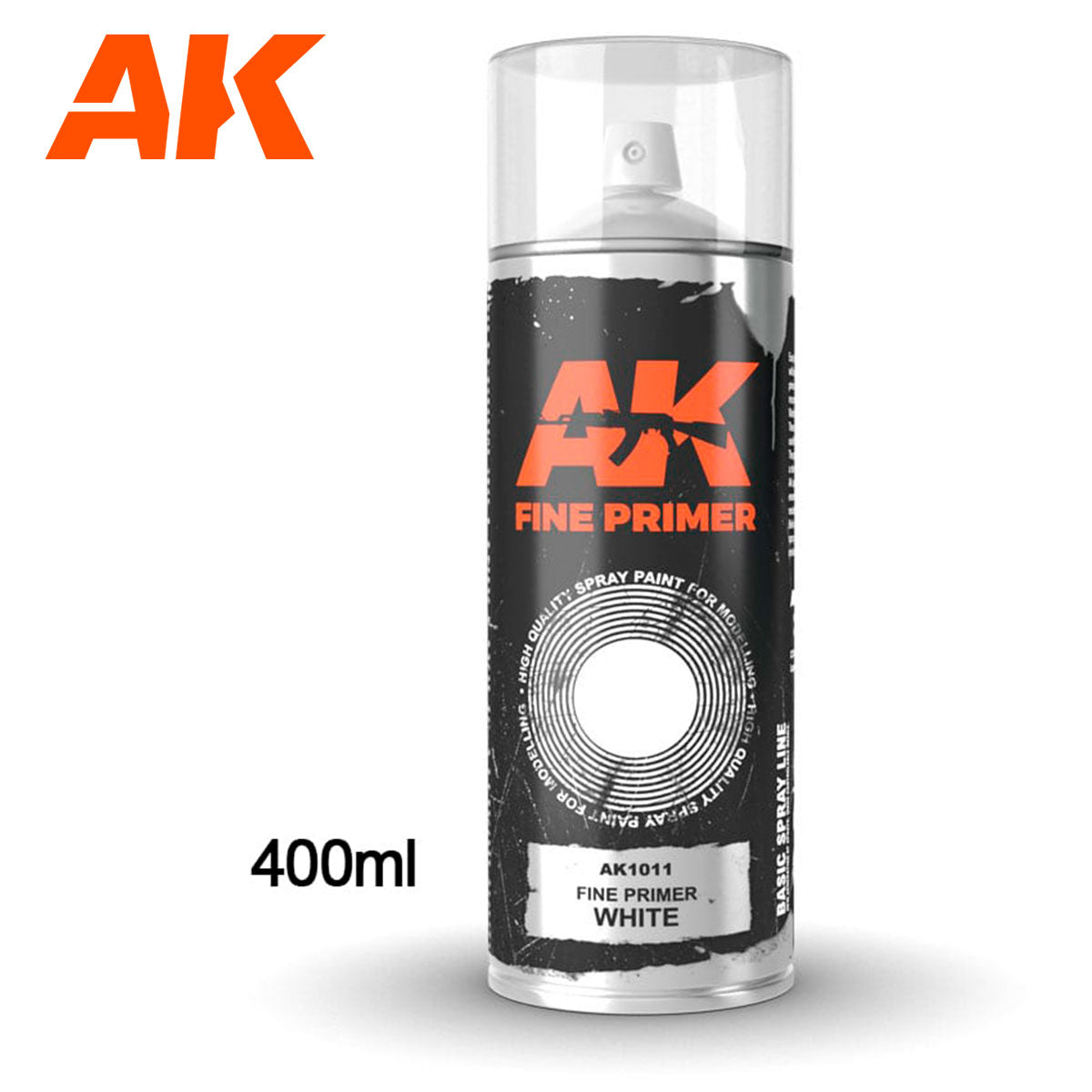 AK Interactive Fine Primer White - Spray 400 ml