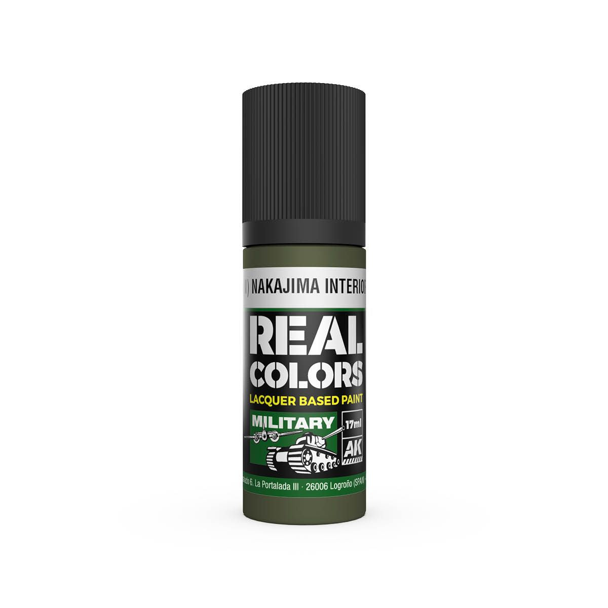 AK Interactive REAL COLORS Ijn M3 (N) Nakajima Interior Green 17 ml.