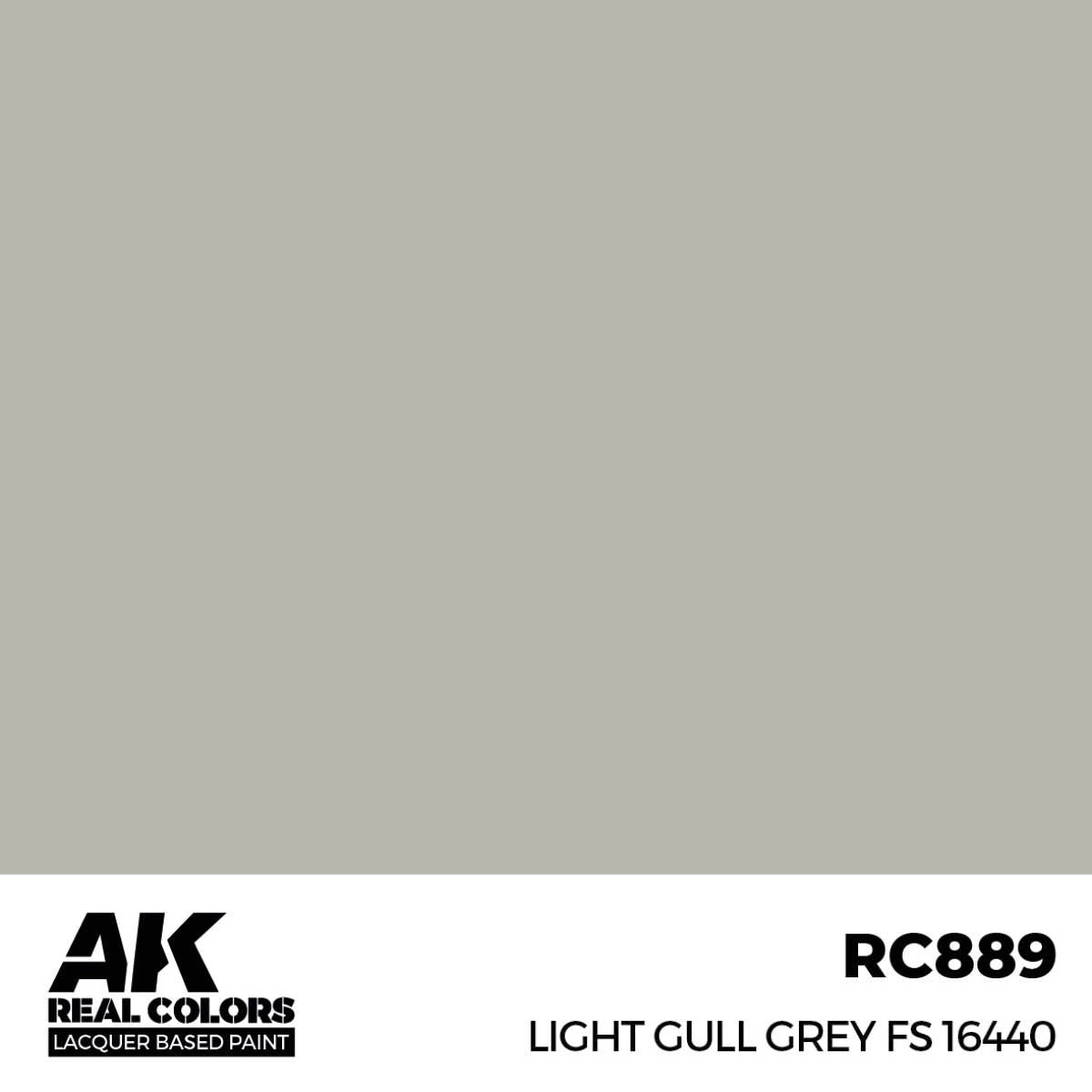AK Interactive REAL COLORS Light Gull Grey Fs 16440 17 ml.