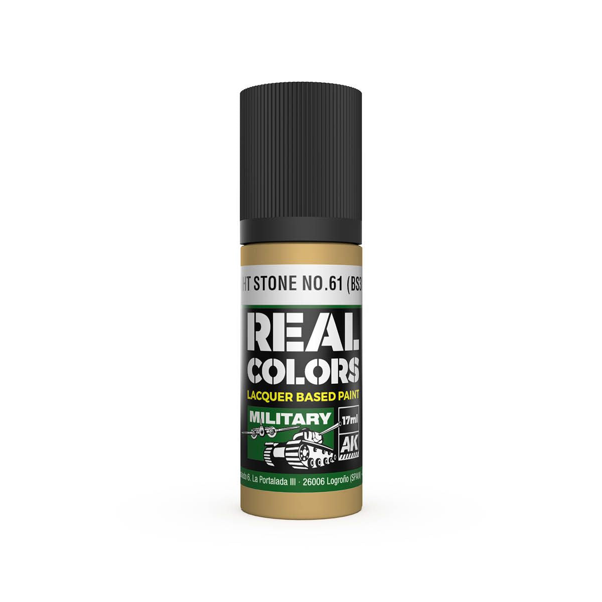 AK Interactive REAL COLORS Light Stone No.61 (Bs381) 17 ml.