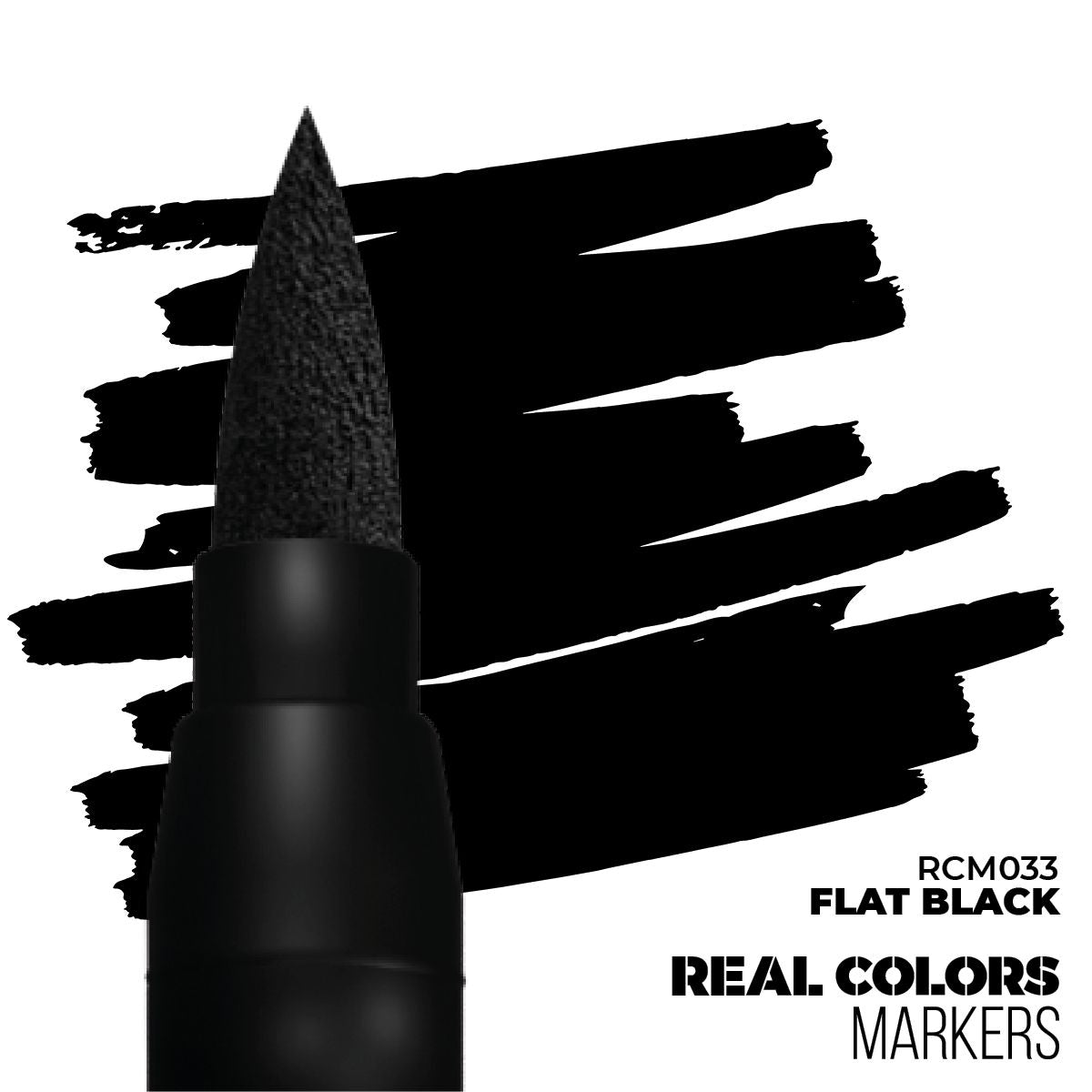 AK Interactive REAL COLORS MARKERS Flat Black