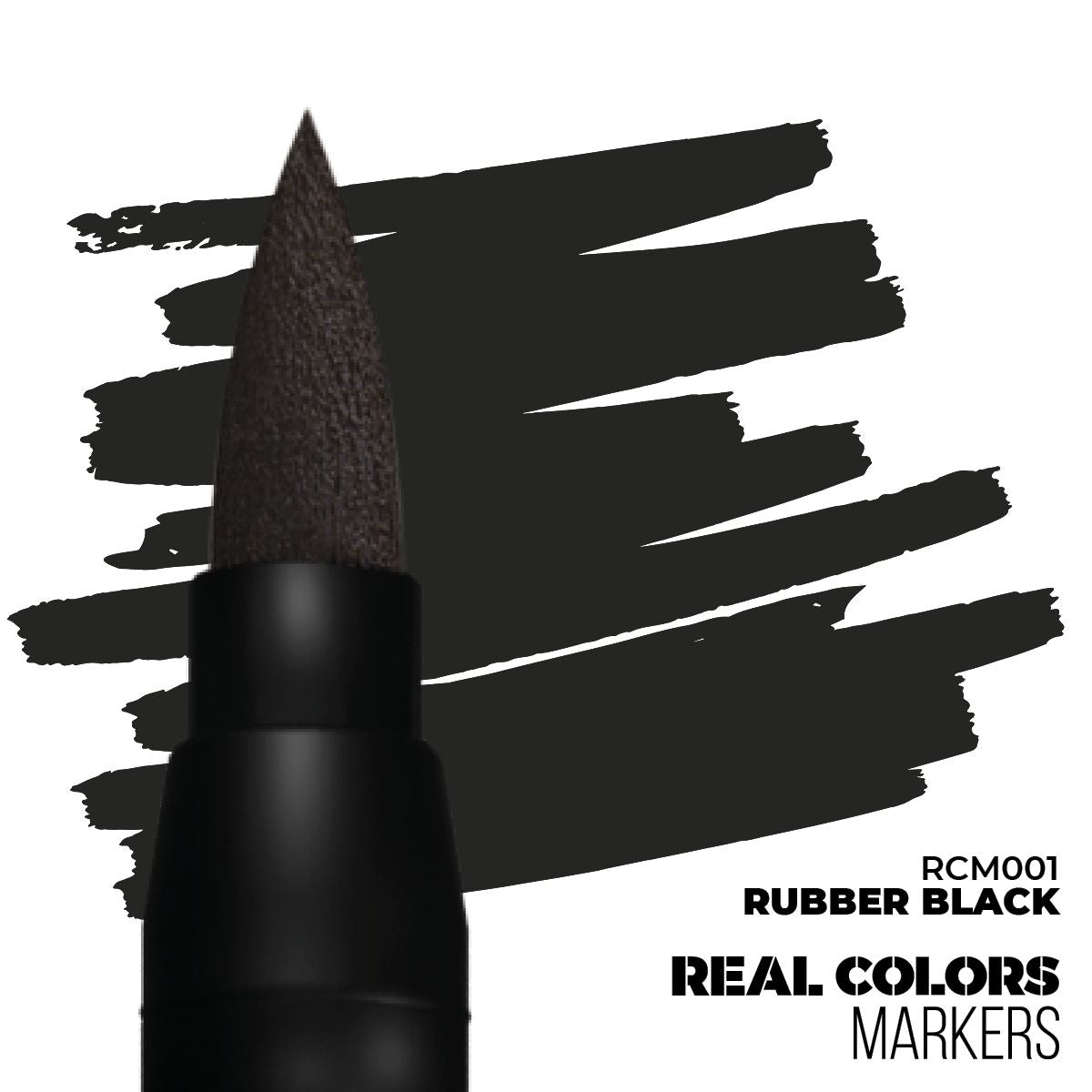 AK Interactive REAL COLORS MARKERS Rubber Black