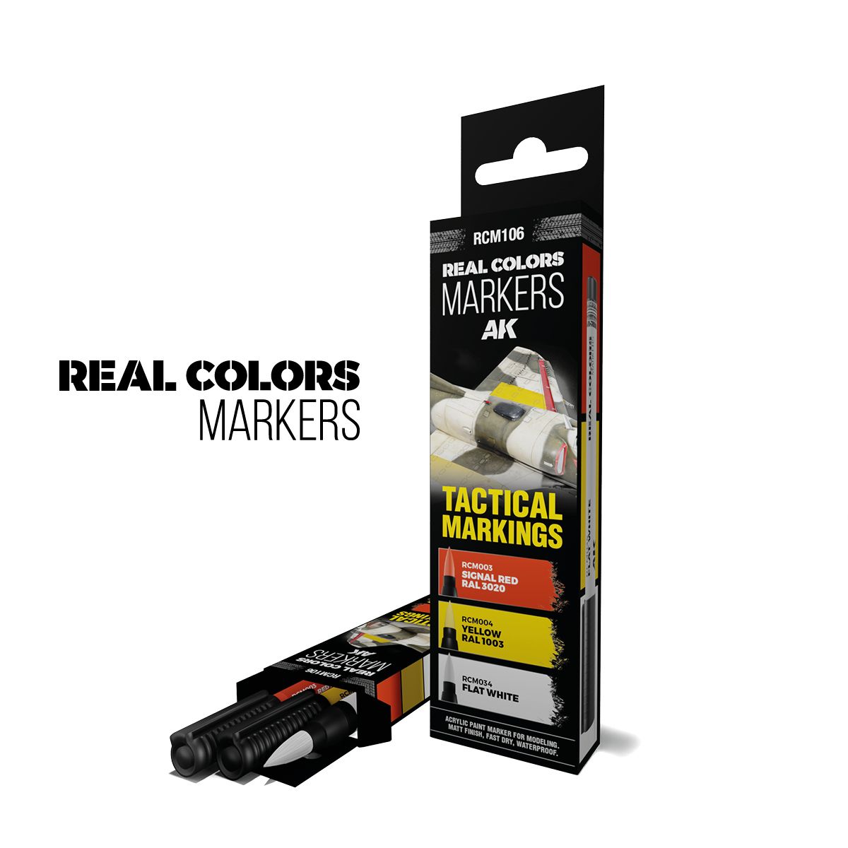 AK Interactive REAL COLORS MARKERS Set Tactical Markings - Set 3 Real Colors Markers
