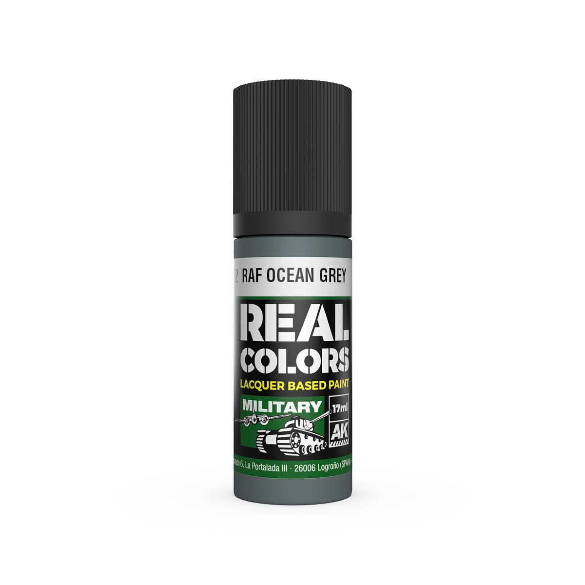 AK Interactive REAL COLORS Raf Ocean Grey 17 ml.