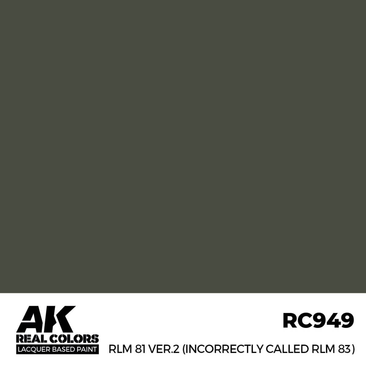 AK Interactive REAL COLORS Rlm 81 Ver.2 (Incorrectly Called Rlm 83) 17 ml.