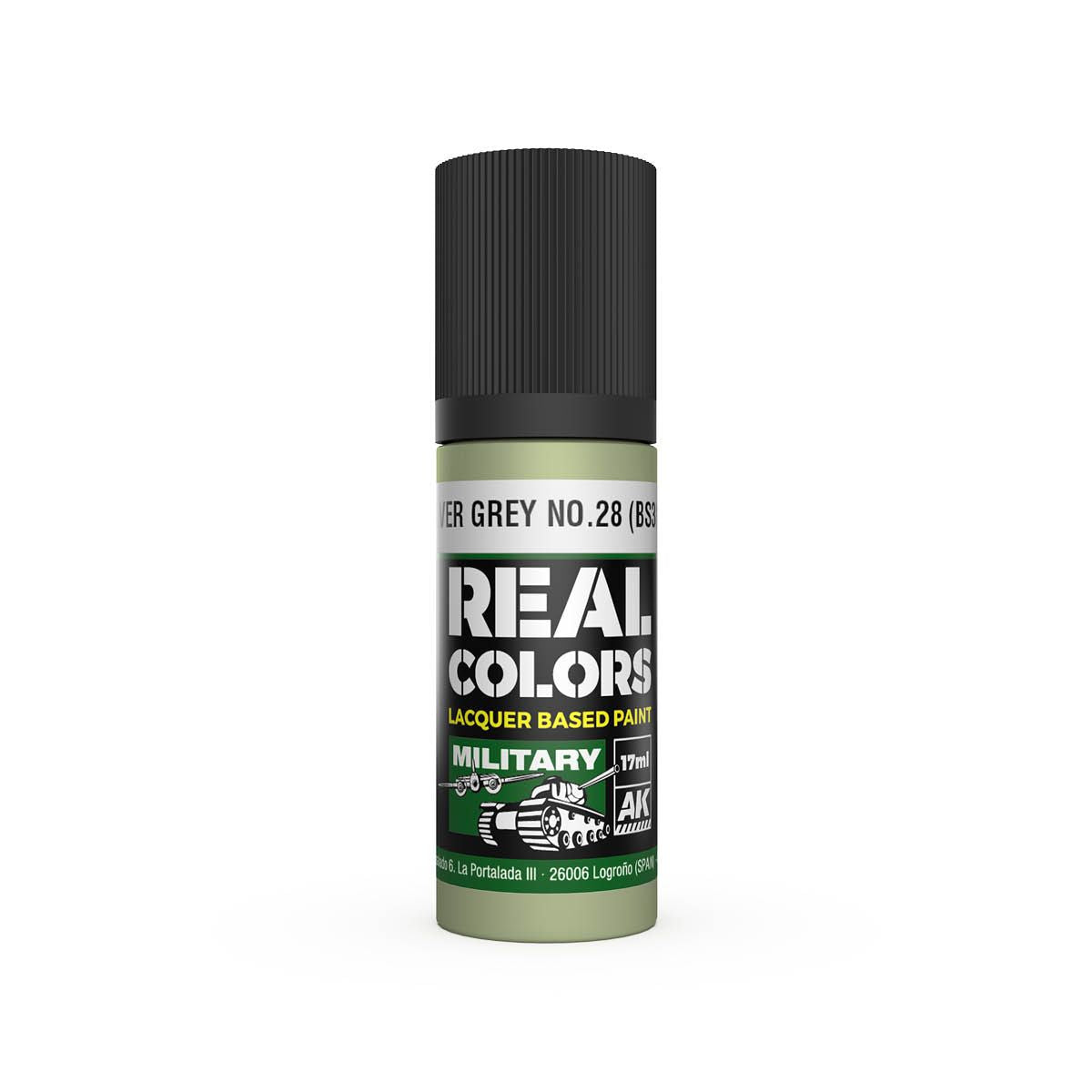 AK Interactive REAL COLORS Silver Grey No.28 (Bs381) 17 ml.