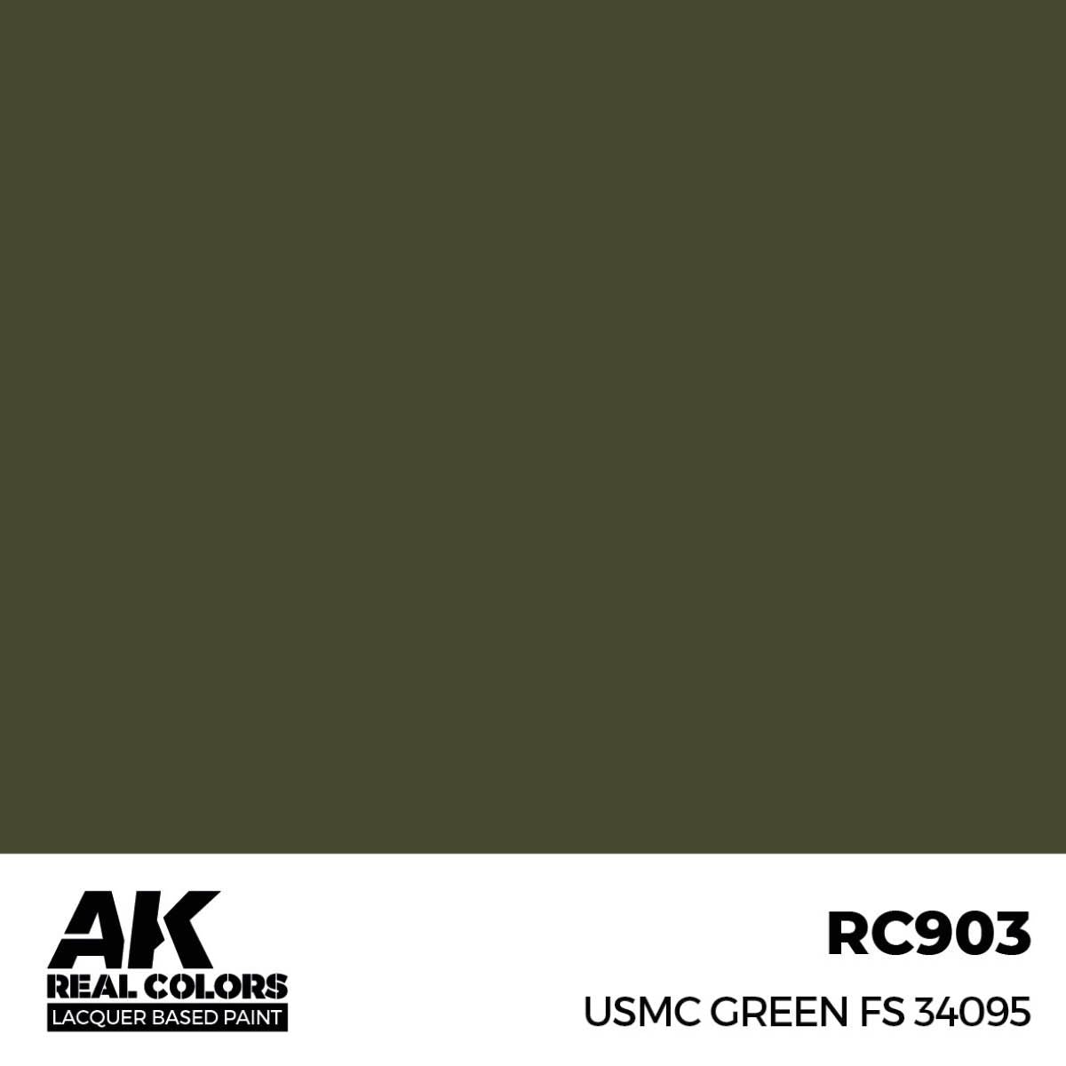 AK Interactive REAL COLORS Usmc Green Fs 34095 17 ml.