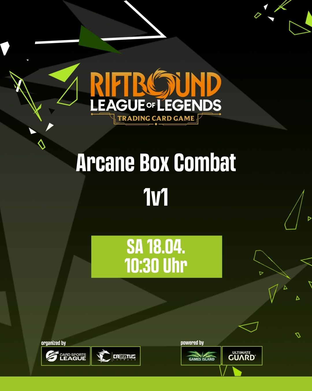 CAGGTUS Riftbound - Arcane Box Combat - SA 11:30 Uhr
