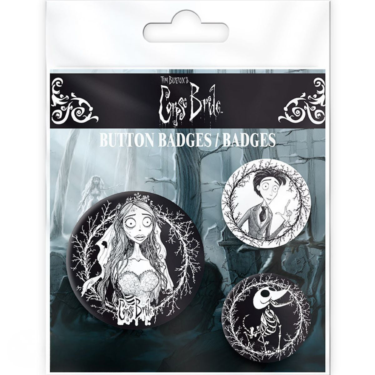 Corpse Bride Badge Pack Trio