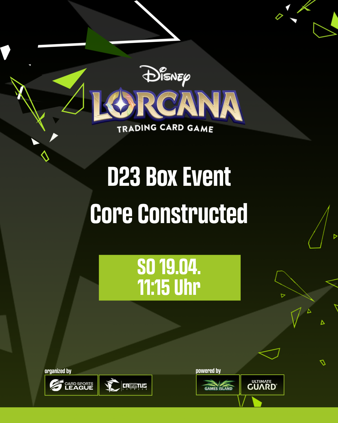 CAGGTUS Disney Lorcana Public Event - D23 Box Challenge - SO 11:15 Uhr