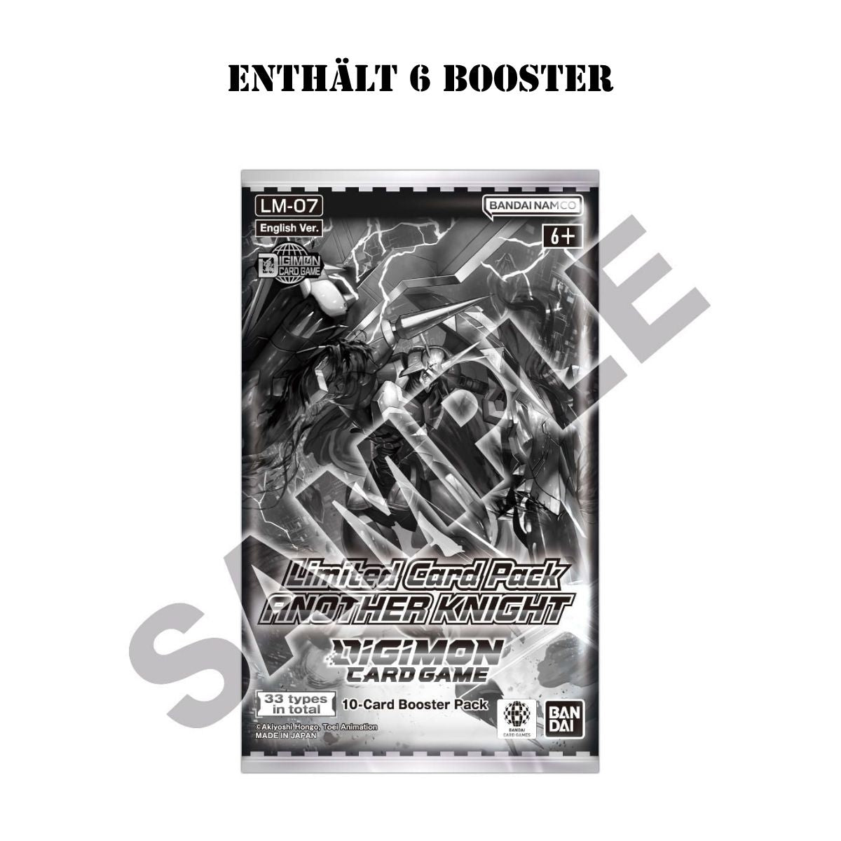 Digimon Limited Card Pack Another Knight LM07 Box (6 Packs) Englisch