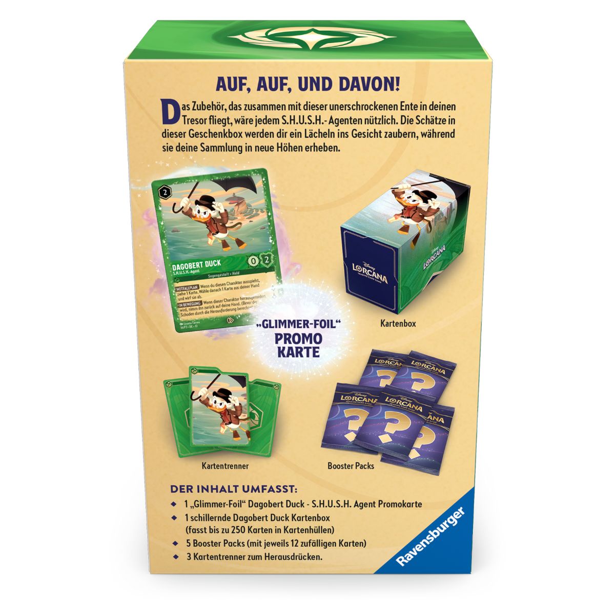 Disney Lorcana Dagobert Duck Geschenkbox Deutsch