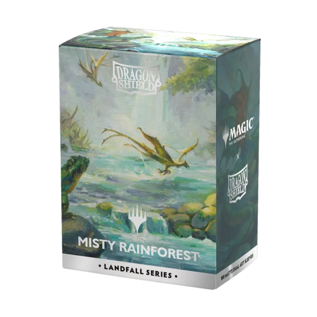 Dragon Shield Standard Size Matte Dual Art Misty Rainforest Landfall Series