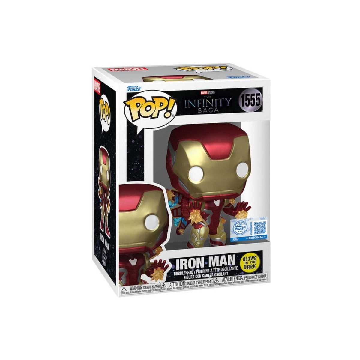 Funko POP! Marvel Iron-Man # 1555 Glow In The Dark