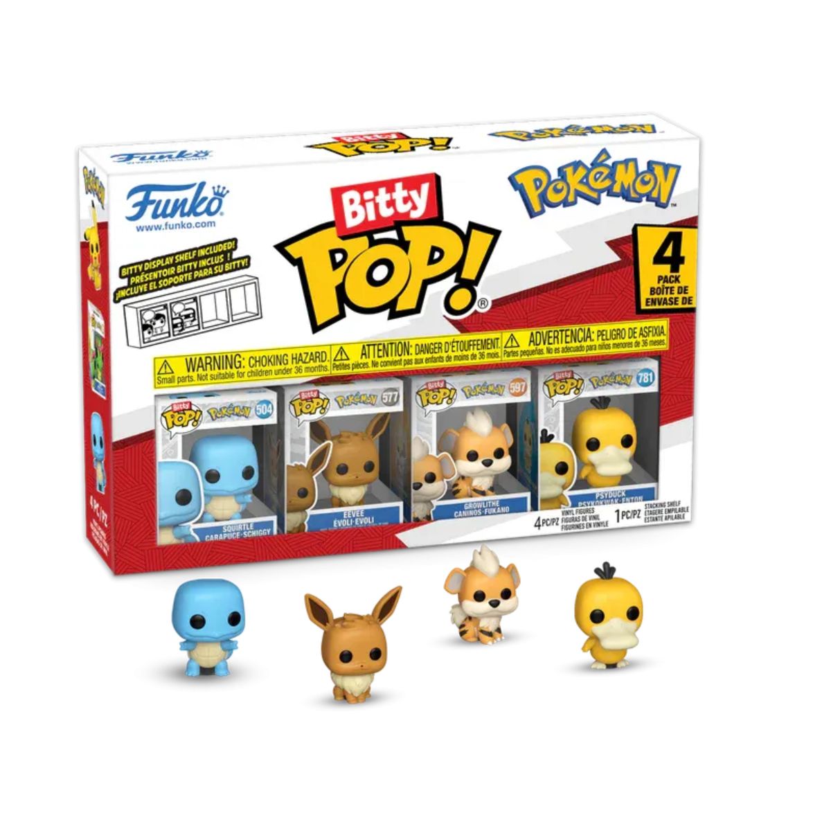 Funky Bitty POP! Pokémon Schiggy (4 Packs Series 4)