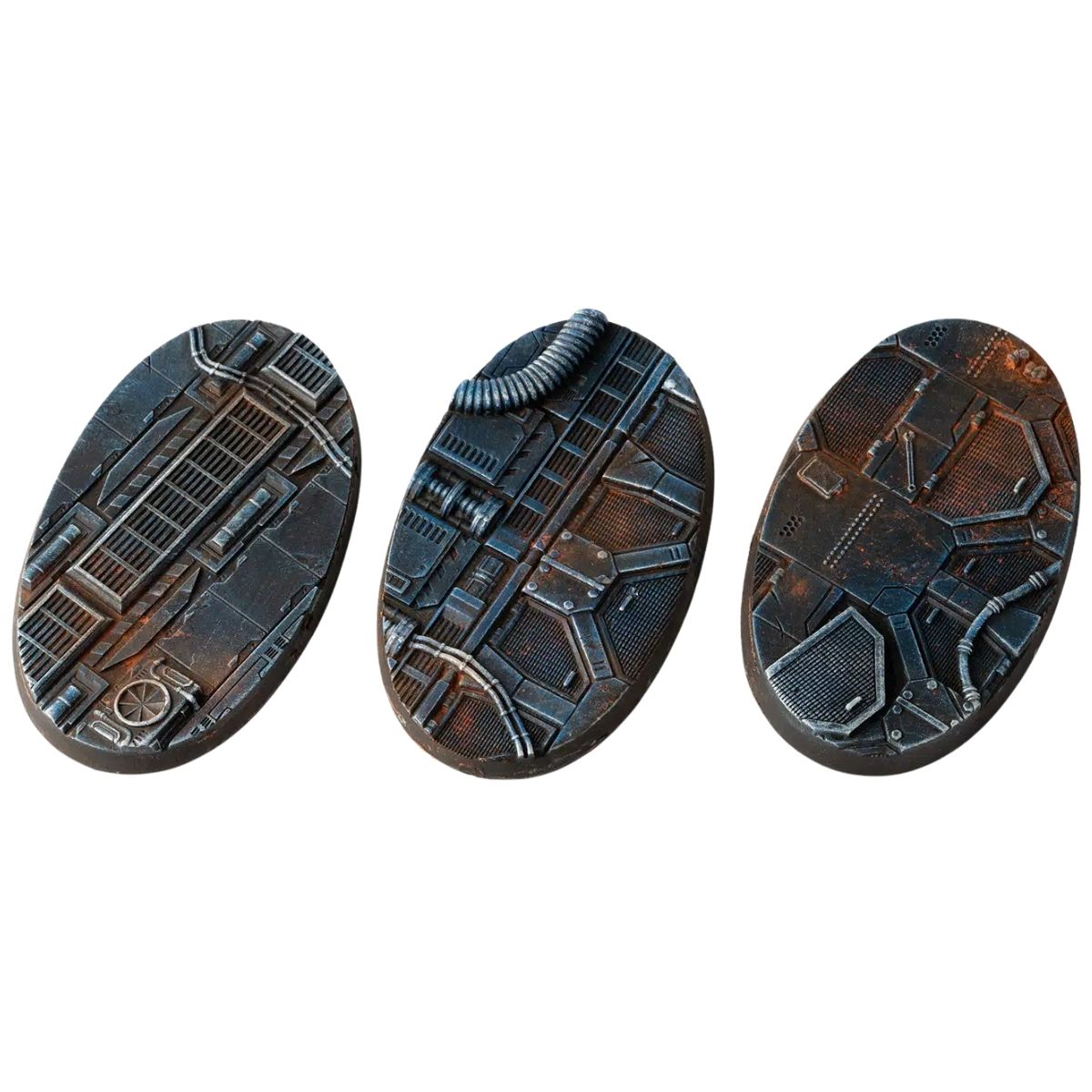 Gamers Grass Spaceship Corridor Bases, Oval 75mm (x3)