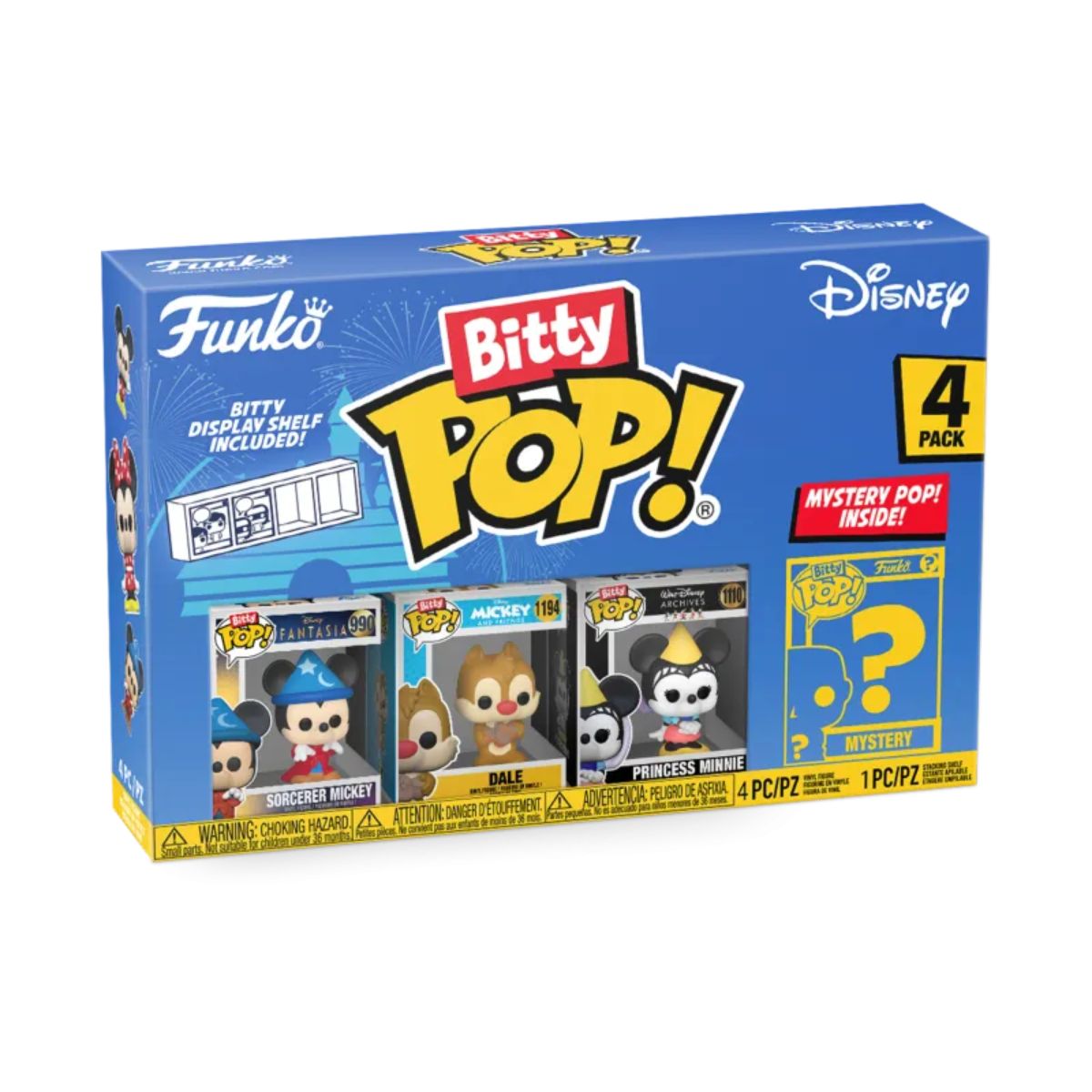 Bitty POP! Sorcerer Mickey 4-Pack Mickey & Friends