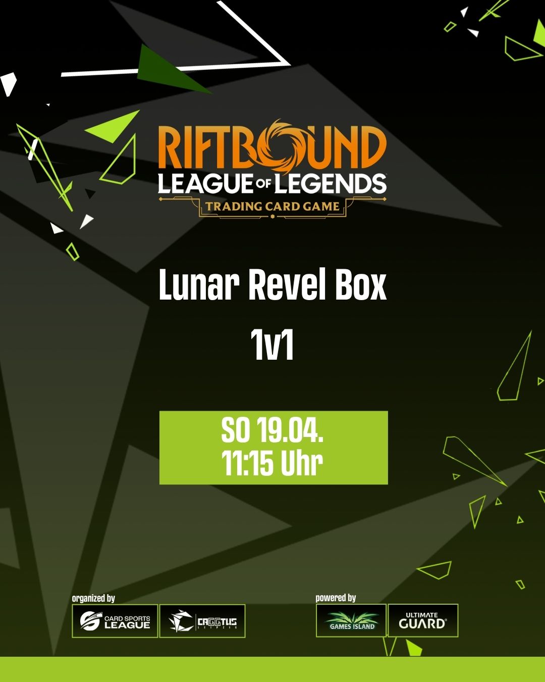 CAGGTUS Riftbound - Lunar Revel Box Combat- SO 11:15 Uhr