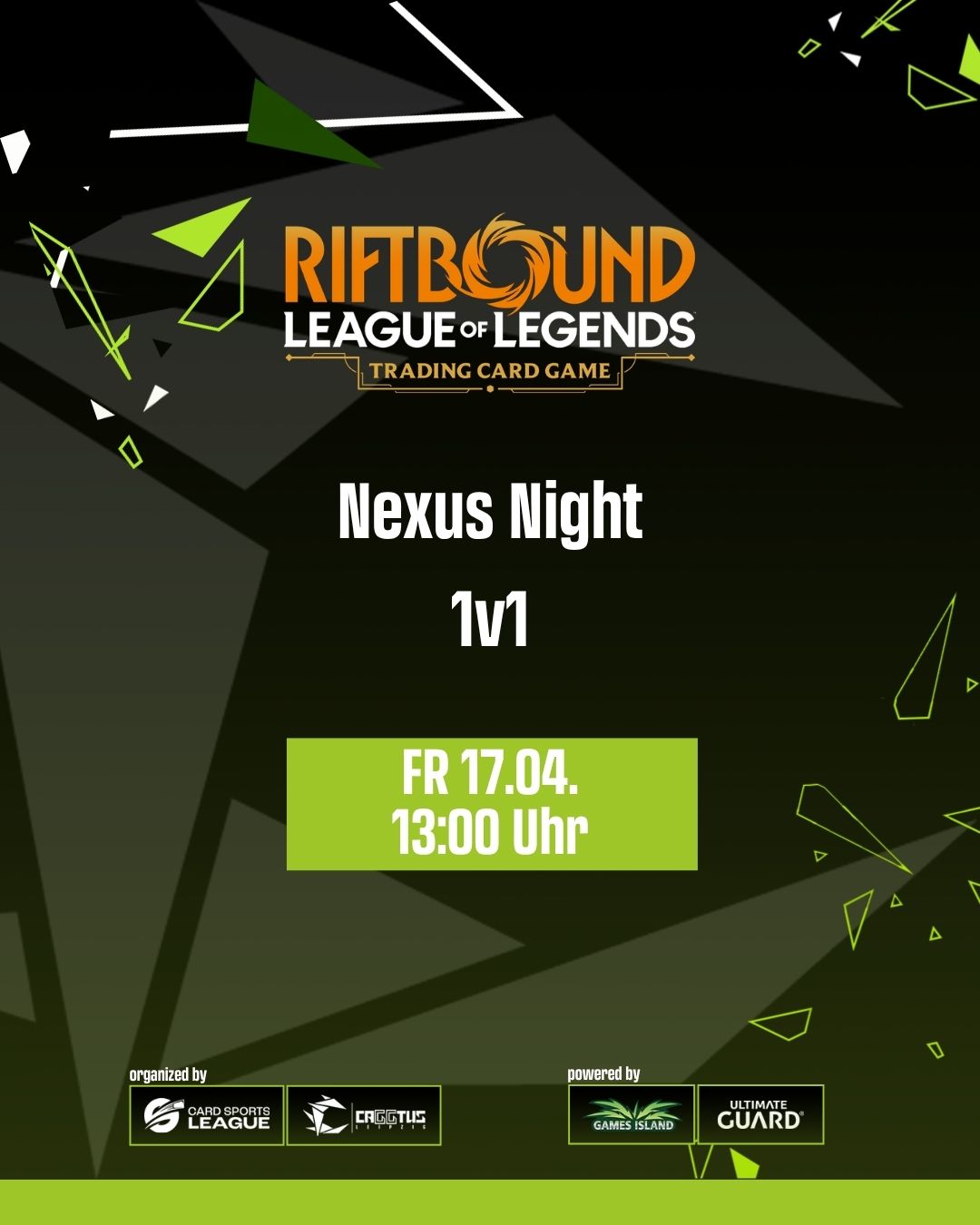 CAGGTUS Riftbound Nexus Night - 1v1 - FR 13:00 Uhr