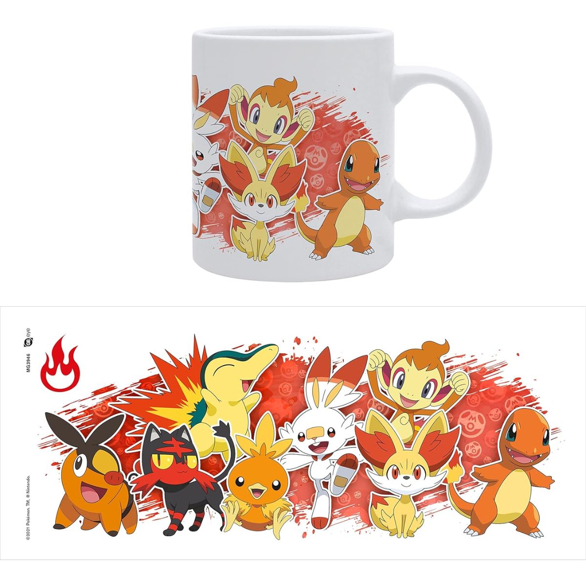 POKEMON - Mug - 320 ml - Fire Starters