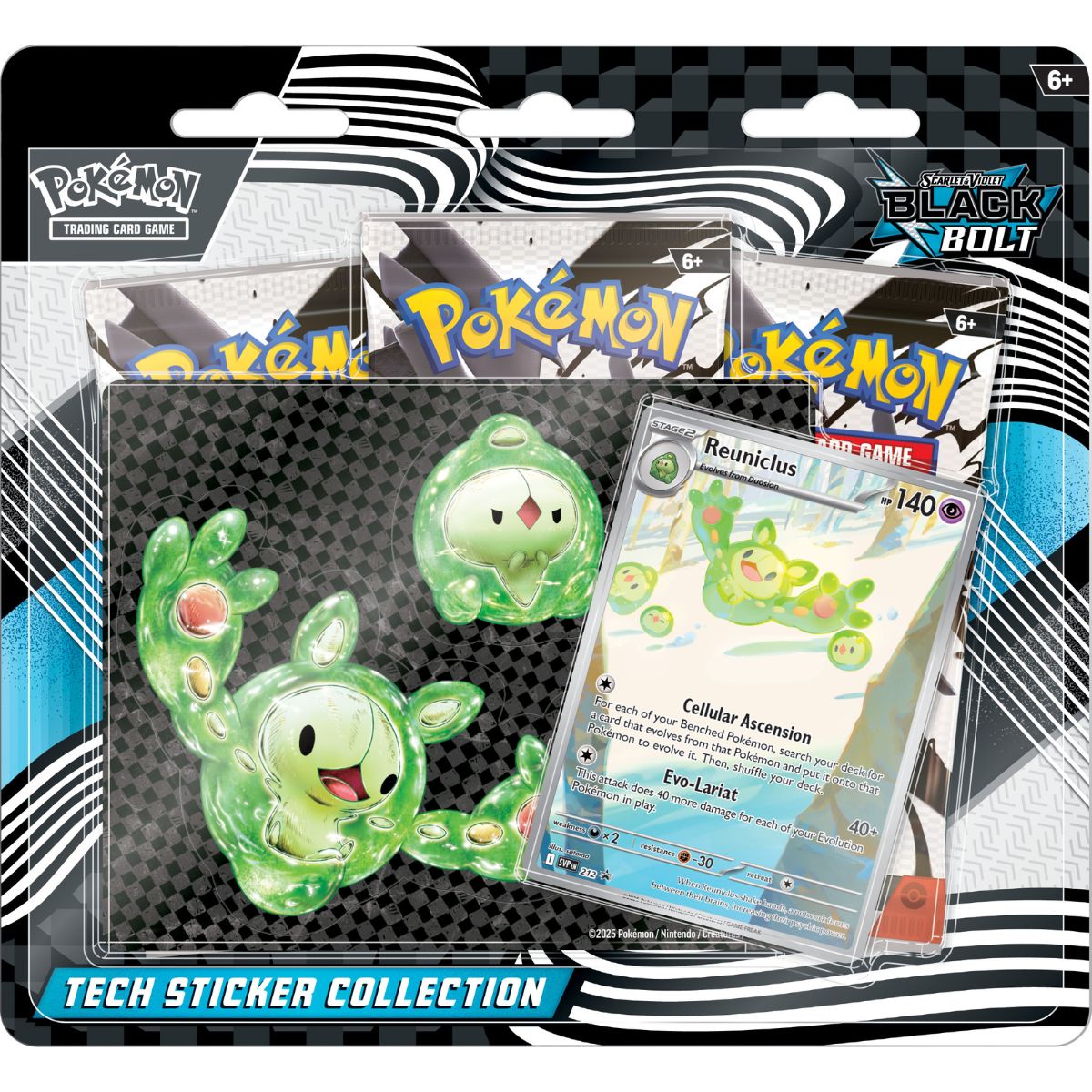Pokémon Black Bolt Reuniclus Tech Sticker Collection Englisch