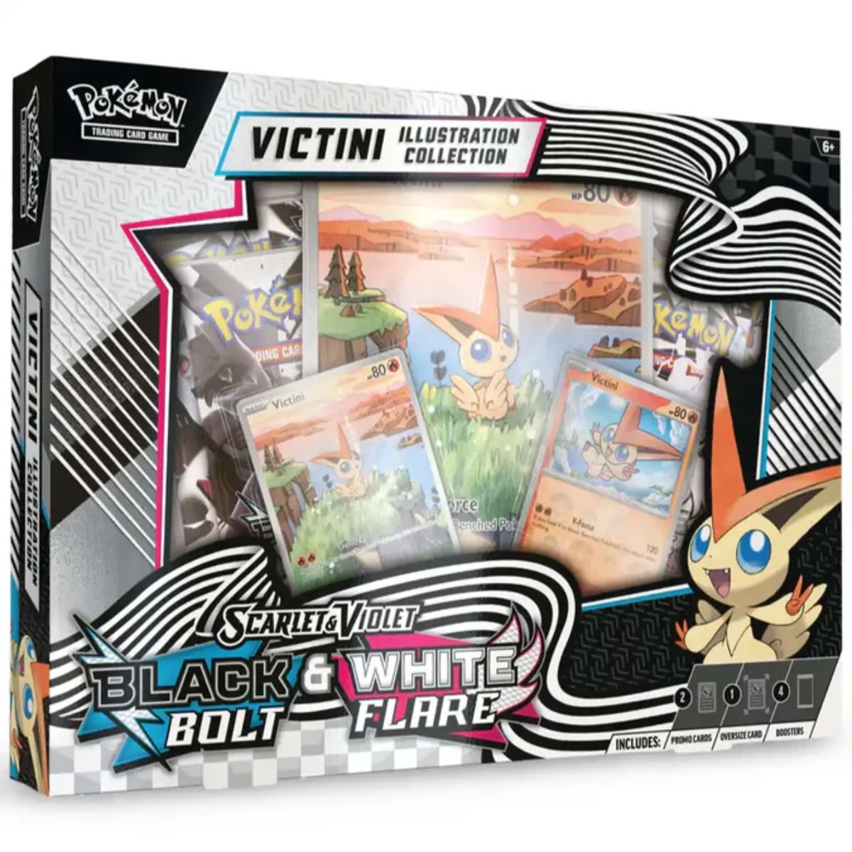 Pokémon Black Bolt & White Flame Victini Illustration Collection Englisch