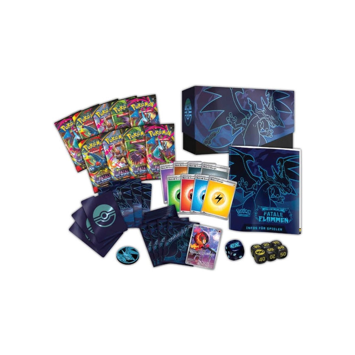 Pokémon Fatale Flammen Top-Trainer Box Deutsch