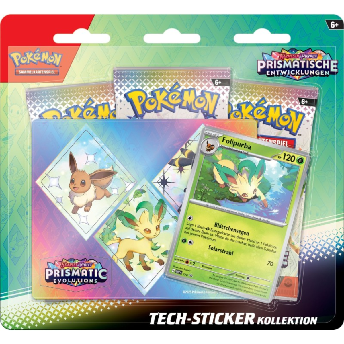 Pokémon Prismatische Entwicklungen Tech-Sticker Kollektion Folipurba Deutsch