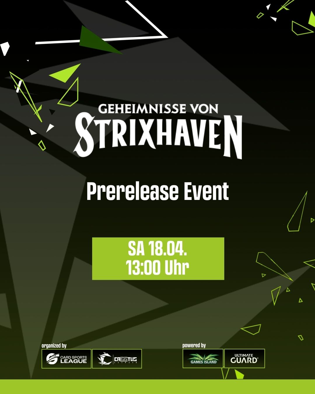 CAGGTUS Magic: The Gathering Public Event - Secret of Strixhaven Prerelease - SA 13:00 Uhr