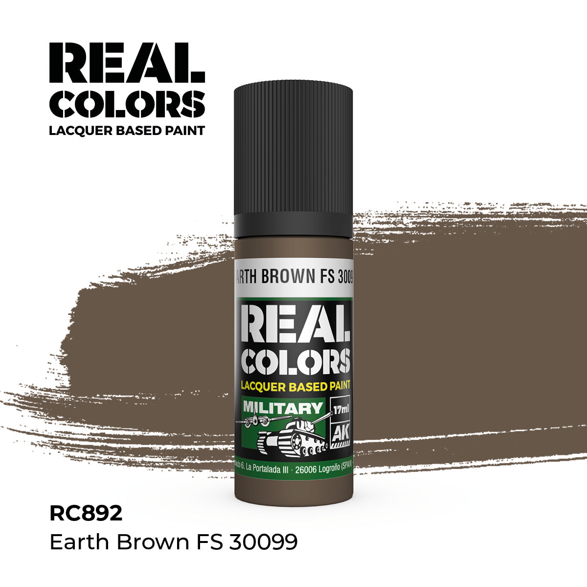 AK Interactive REAL COLORS Earth Brown Fs 30099 17 ml.
