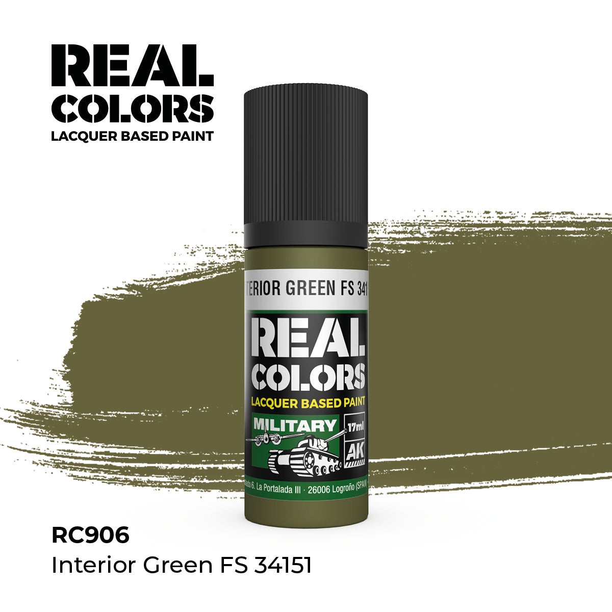 AK Interactive REAL COLORS Interior Green Fs 34151 17 ml.