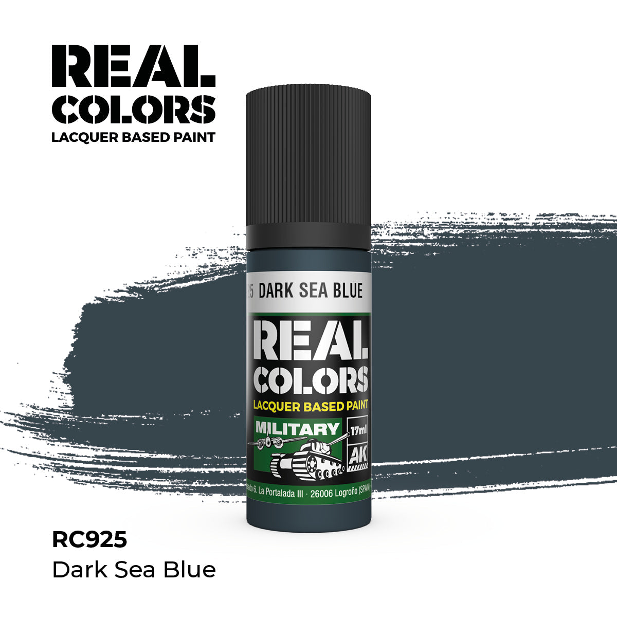 AK Interactive REAL COLORS Dark Sea Blue 17 ml.