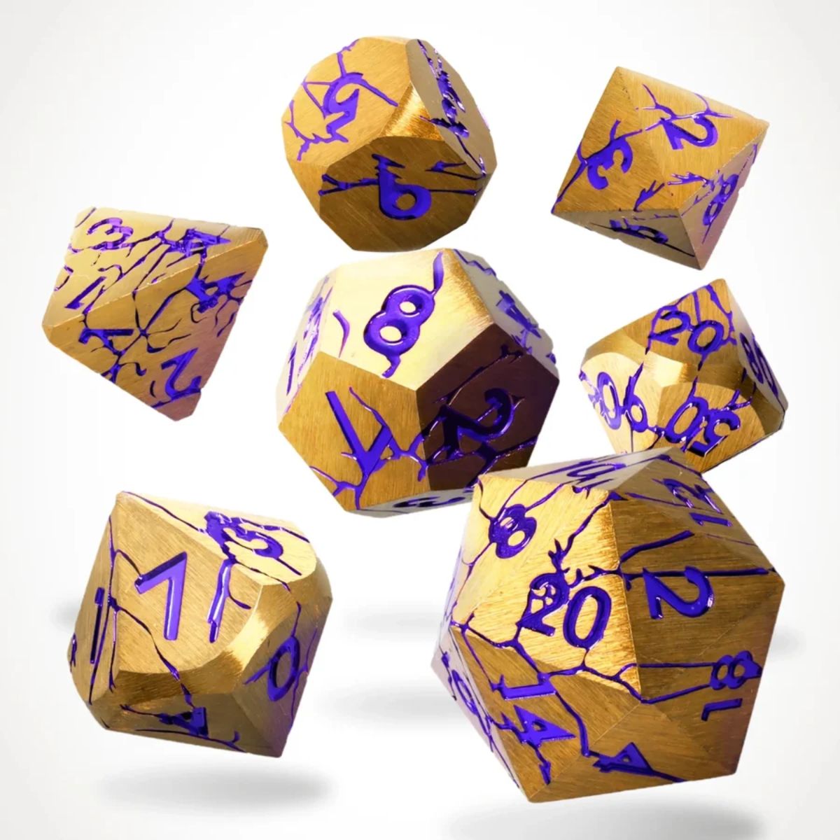 Shattered Sigils Metal Rpg Dice Set