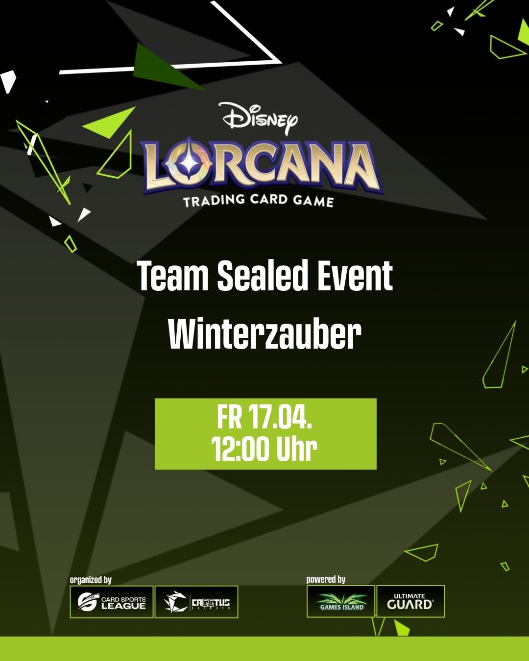 CAGGTUS Disney Lorcana Public Event - Winterzauber Team Sealed - FR 12 UHR