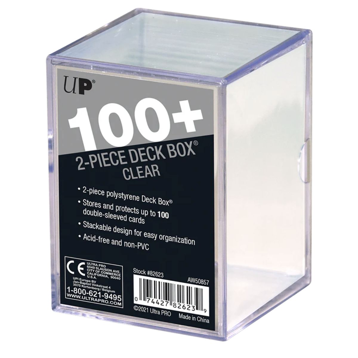 Ultra Pro 100+ 2-Piece Deck Box Clear