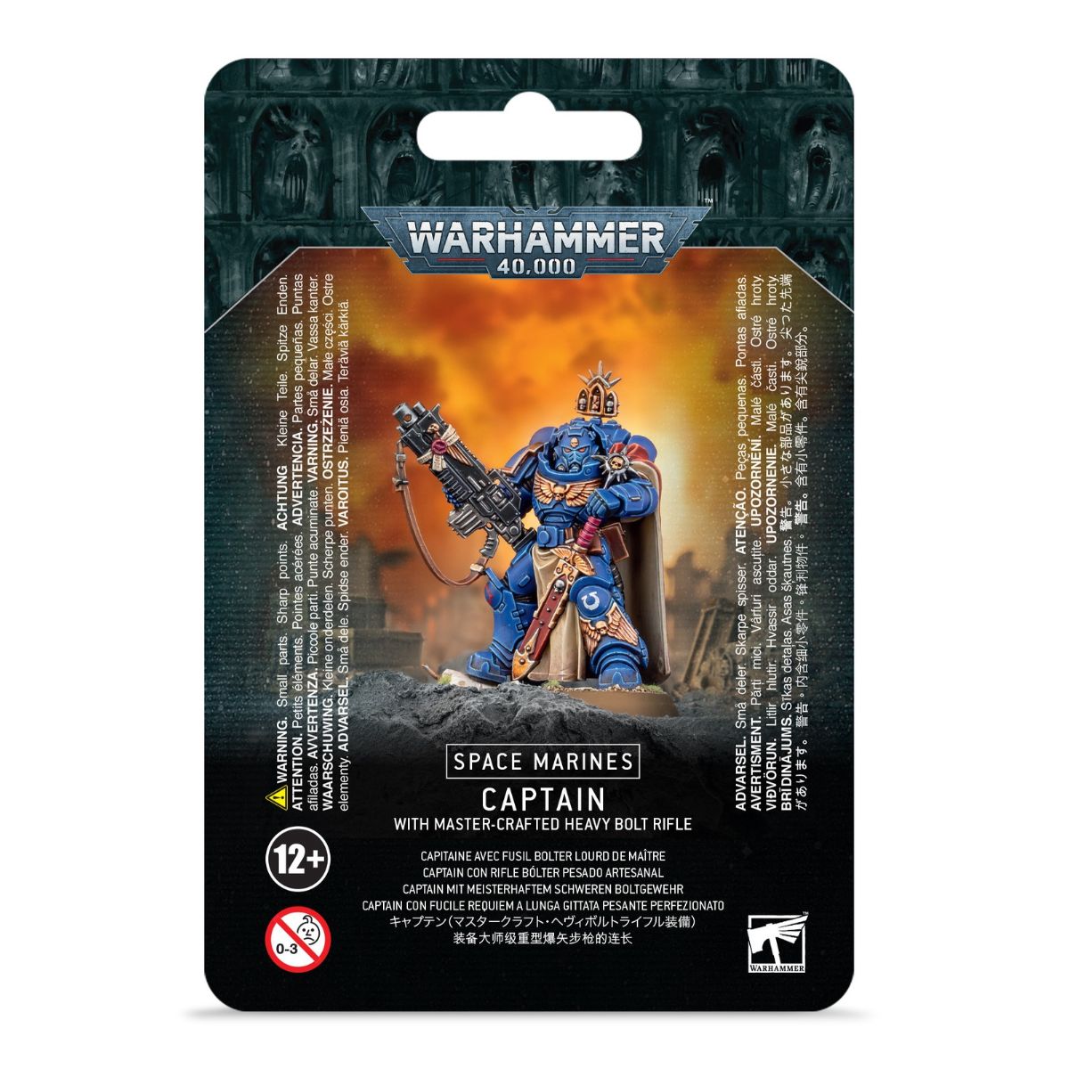 Warhammer 40.000 Space Marines Captain With Master Crafted Heavy Bolt Rifle